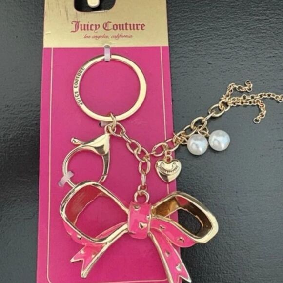 Juicy Couture Bow Bag Charm/Keychain - Picture 9 of 9